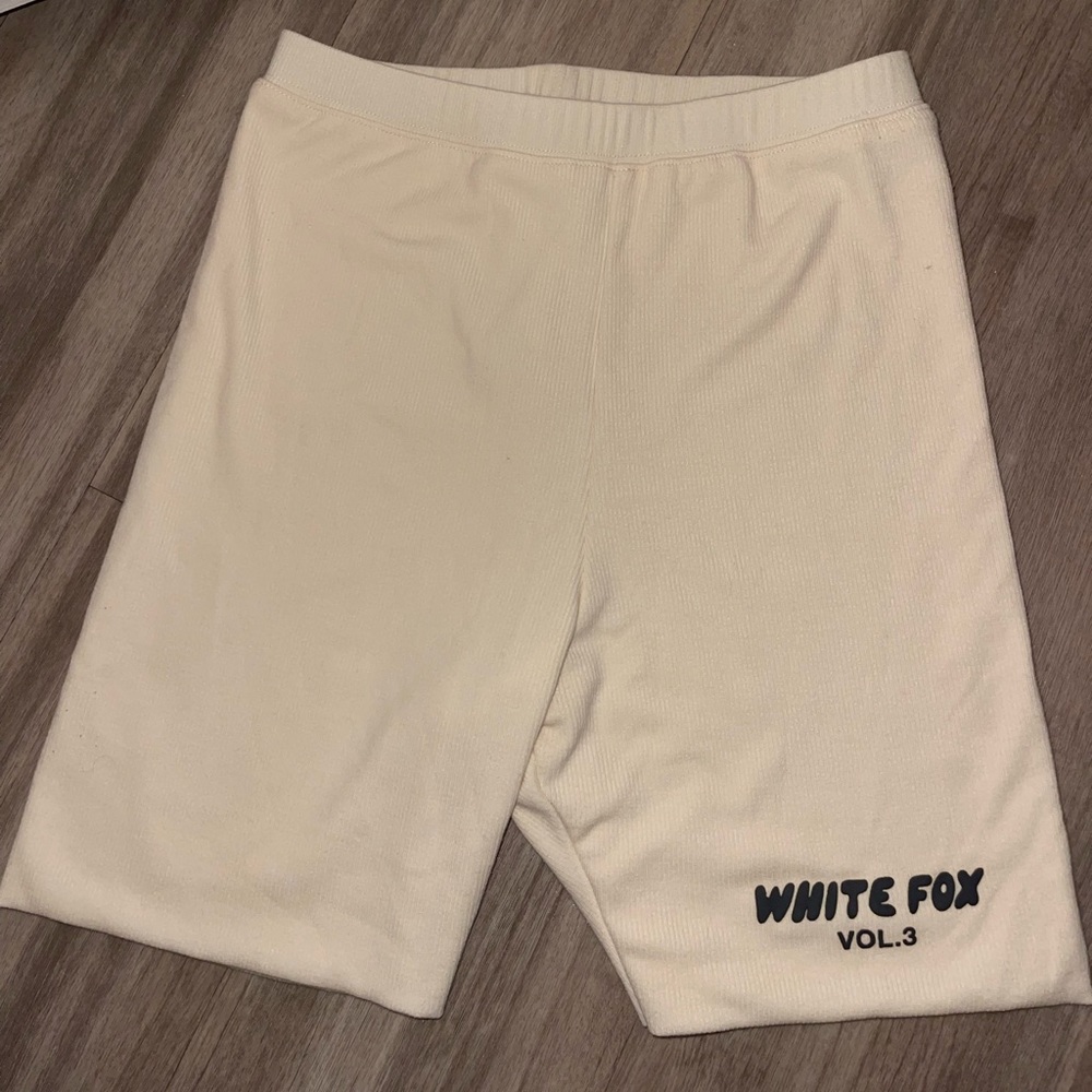 White fox bike shorts